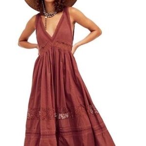 Free People Terracotta Maxi Dress